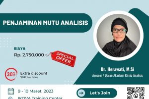 pelatihan penjaminanan mutu analisis