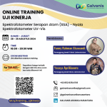Online Training : Uji Kinerja Spektrofotometer Serapan Atom (SSA) – Nyala dan Spektrofotometer UV-Vis